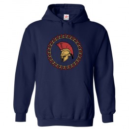 Ancient Spartan Helmet Classic Unisex Kids and Adults Pullover Hoodie